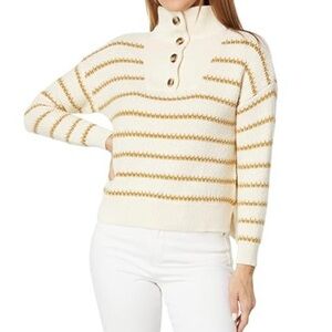 Madewell Oversized Button Neck Sweater